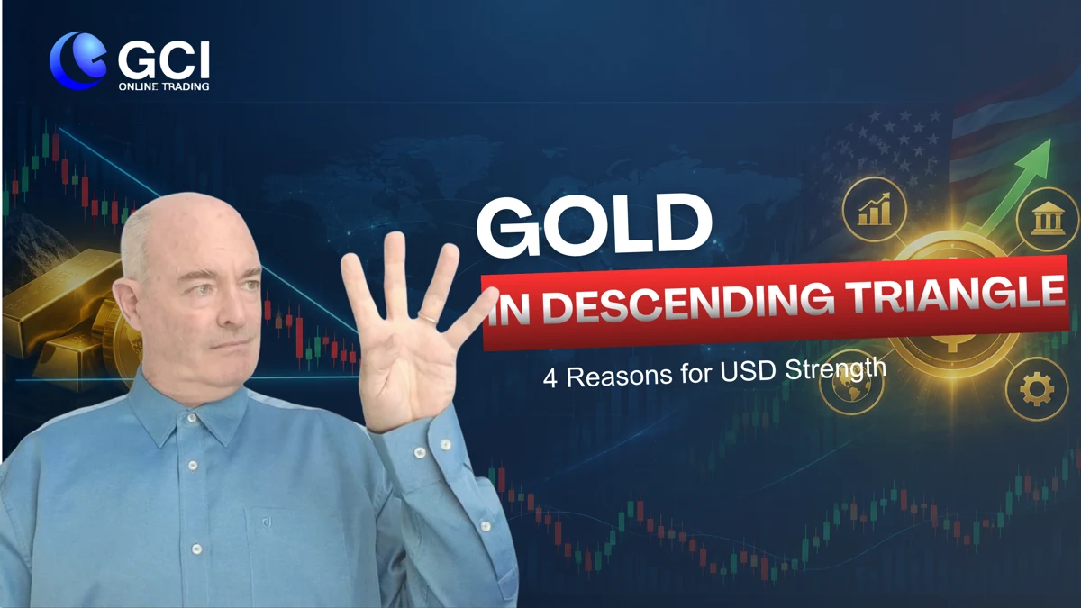 Gold XAUUSD in Descending Triangle & 4 Reasons for USD Strength | WTI vs Brent