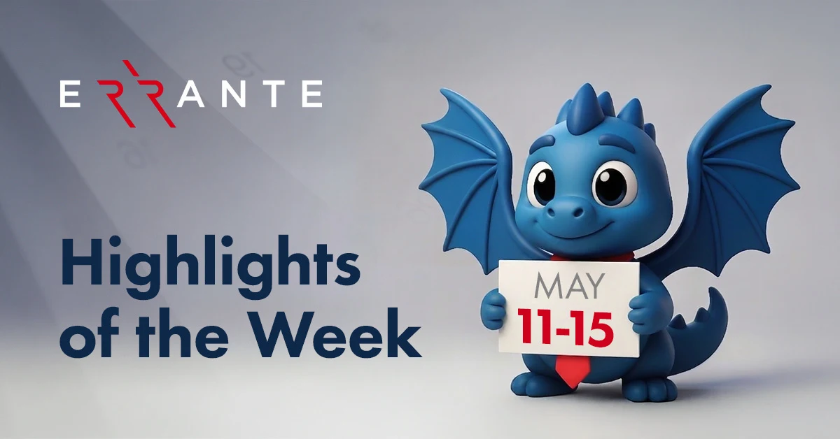Errante’s Week Ahead: May 11-15, 2026